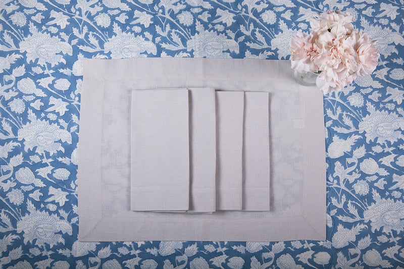 Grey Linen/Cotton Placemat