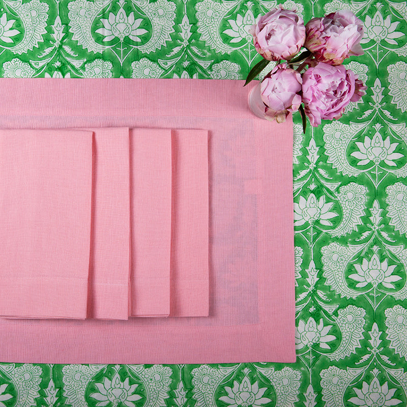 Rose Pink Linen/Cotton Placemat