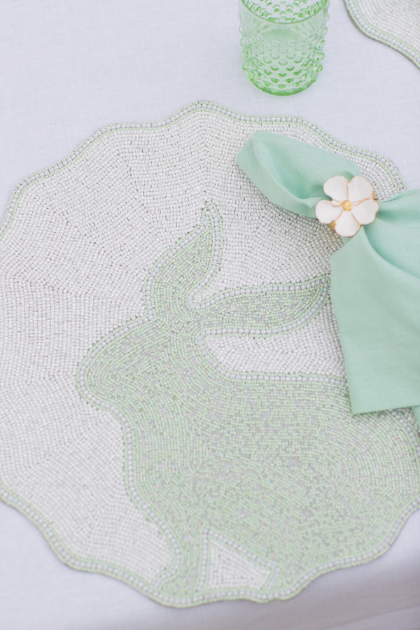 Bunny Beaded Placemat