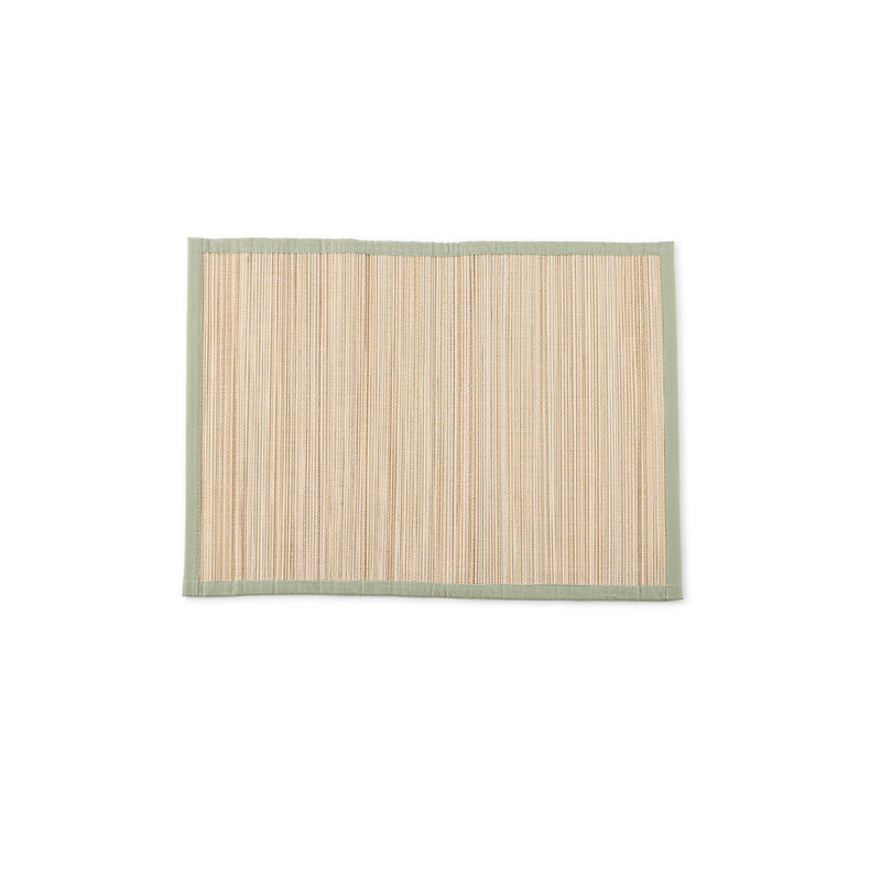 Bamboo Placemat with Green Trim