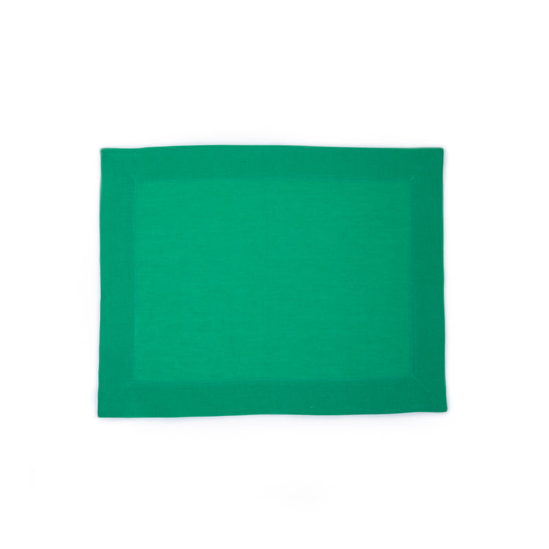 Green Cotton/Linen Placemat