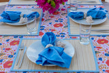 Bamboo Placemat with Blue Trim