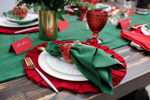 Handcarved Robin Napkin Ring set