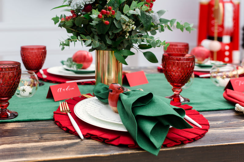 Handcarved Robin Napkin Ring set