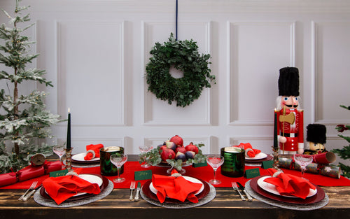 Christmas Red Winter Tablescape in a Box