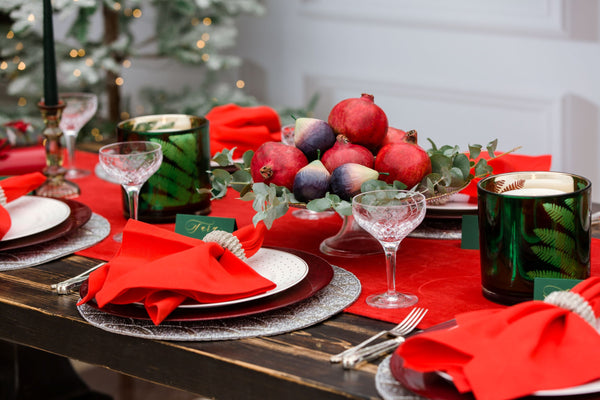 Christmas Red Winter Tablescape in a Box