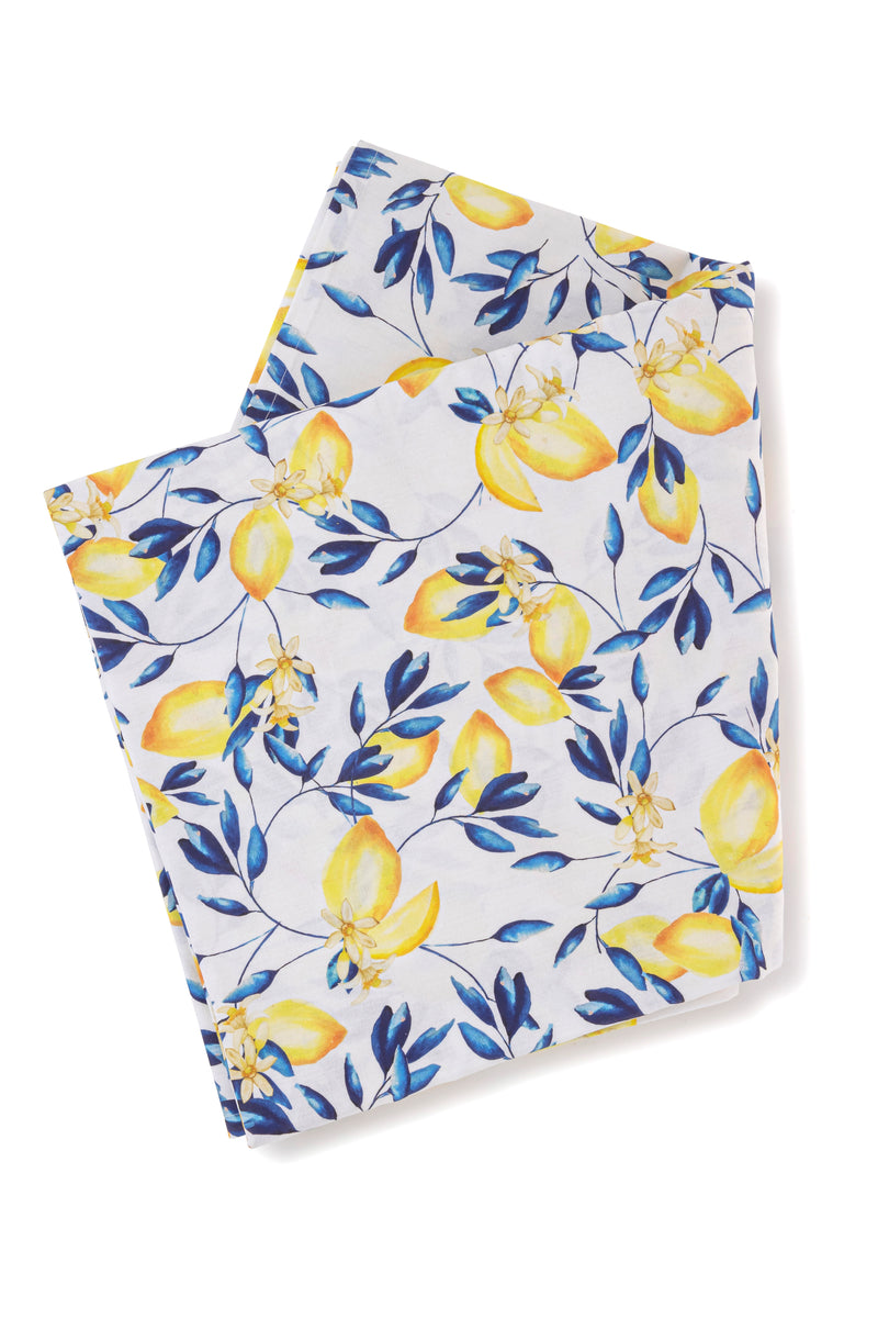 Lemon Blossom Print Tablecloth