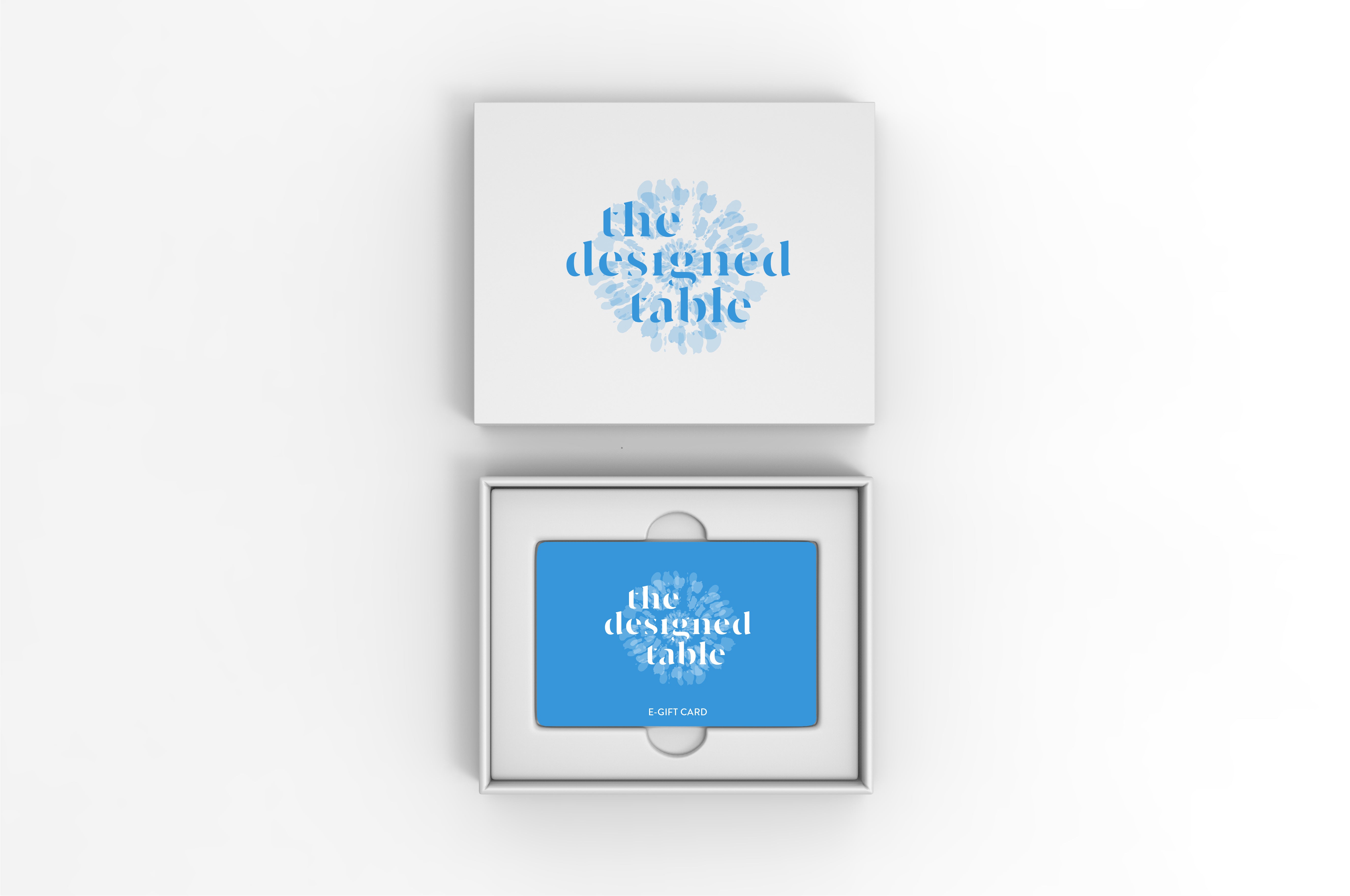 The Designed Table Gift Card The Designed Table